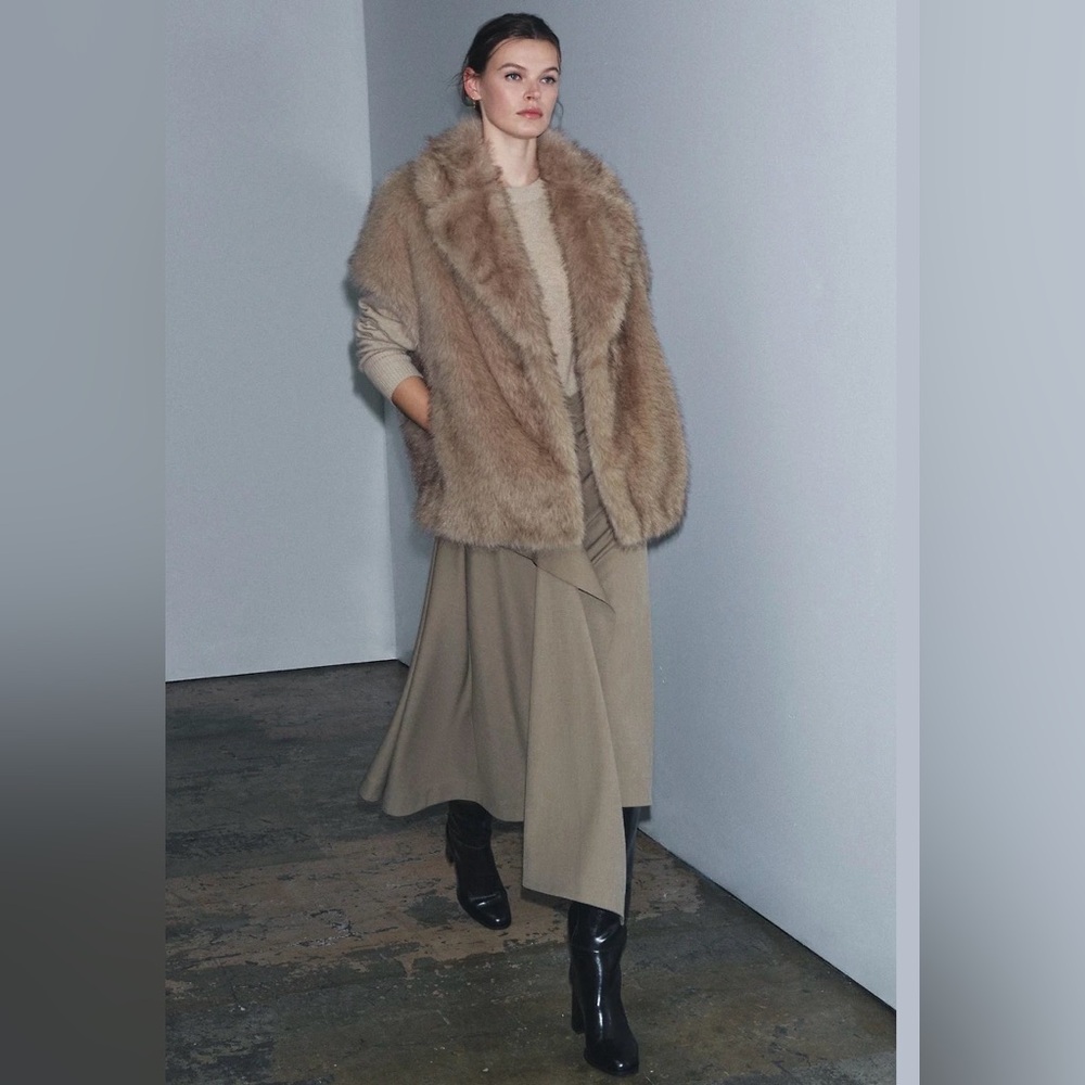 Zara Limited Edition Faux Fur Vest